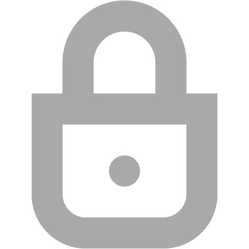 Dark Gray Lock Icon