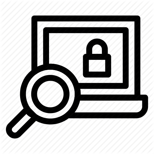 Laptop, Lock, Mac, Macbook, Online, Screen, Search Icon