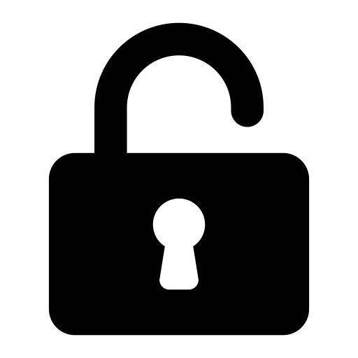 Lock, Open Icon