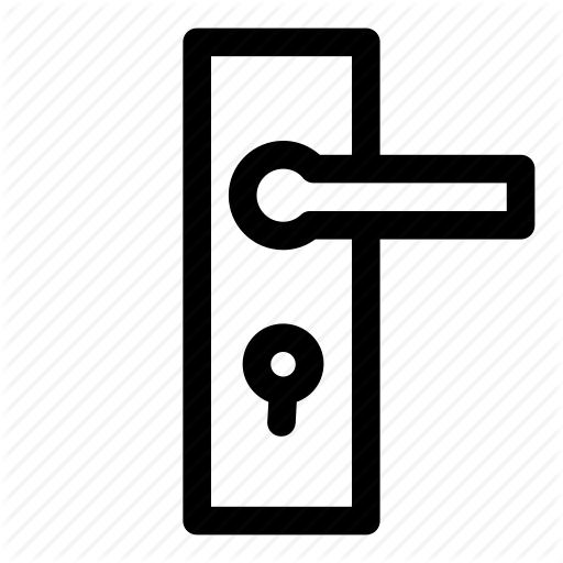Door, Door Handle, Entrance, Lock, Locked, Real Estate Icon