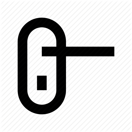 Door Handle, Door Lock, Door Security, Doorway, Keyhole Icon