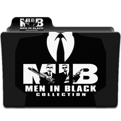 Men In Black Collection Folder Icon