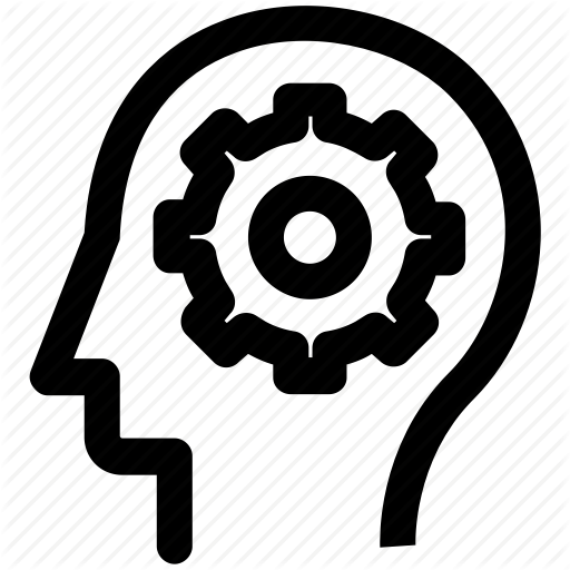 Brainstorming, Cog, Gear, Head, Logic, Strategy Icon