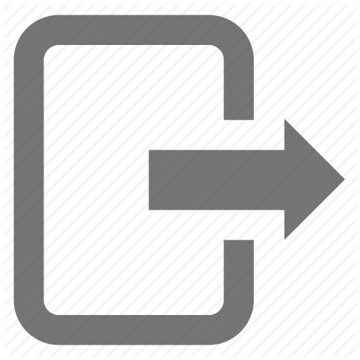 Arrow, Line, Logout, Material, Register, Sign Out Icon