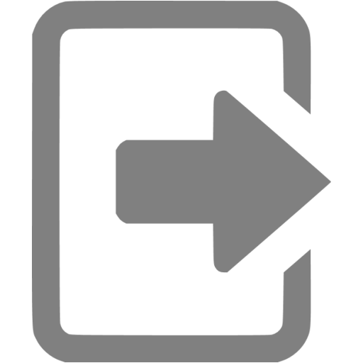 Gray Logout Icon