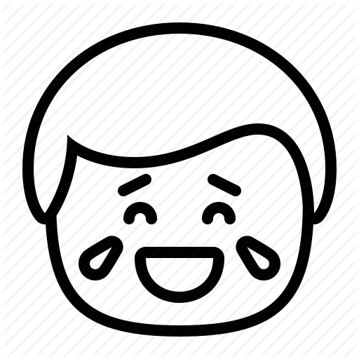 Emoji, Emoticon, Lol, Man, Smiley, Tears Icon