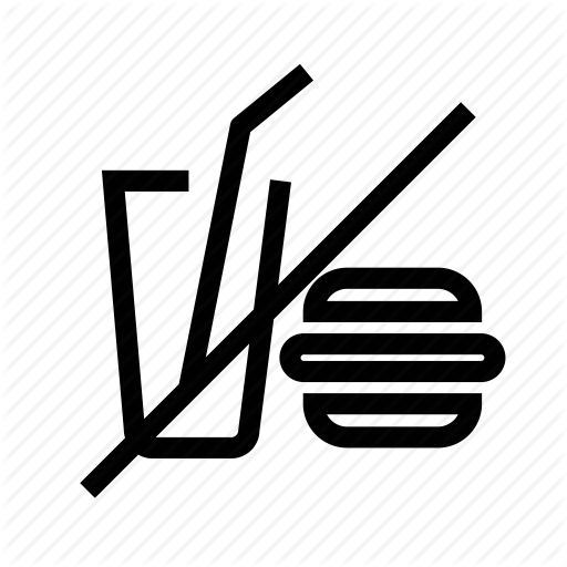 Drink, Food, No, No Food, No Food And Drink, Sign, Warning Icon