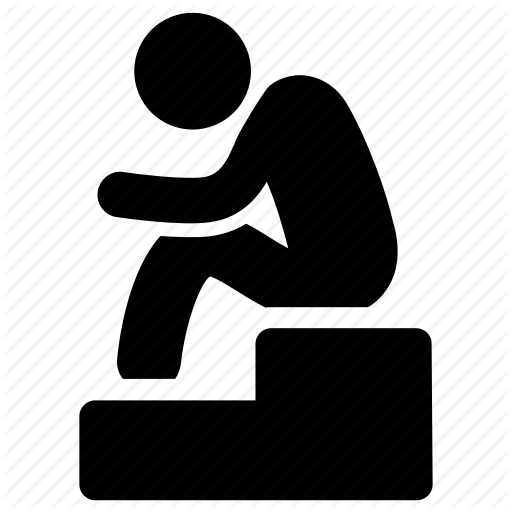 Depression, Lonely, Sad, Unhappy Icon