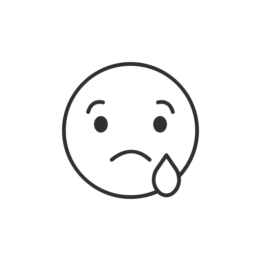 Sad Face, Lonely Face, Emoticon, Frown, Depressed, Down Emoticon Icon