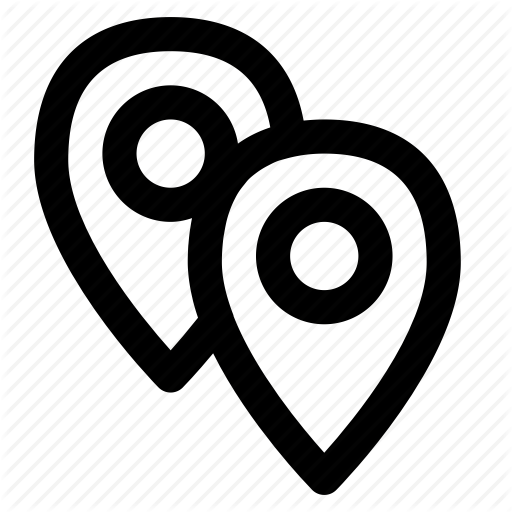 Distance, Gps, Location, Pin, Route Icon