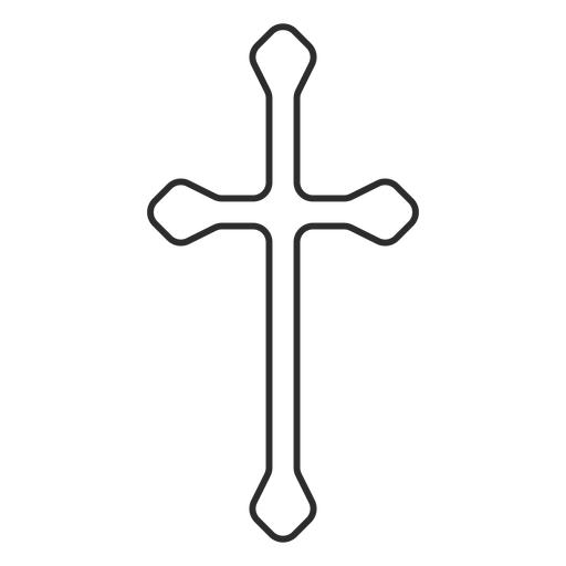 Long Christian Cross Stroke Icon