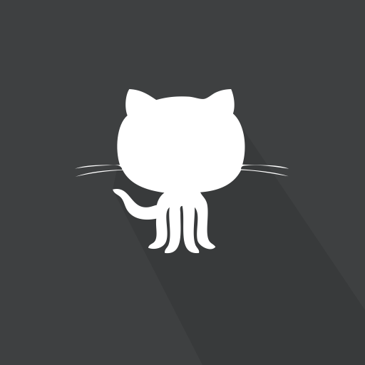 Github, Repository, Web, Long Shadow Icon