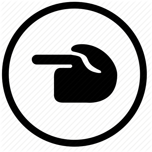 Finger, Hand, Label, Left, Look Icon