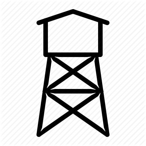 Building, Construction, Lookout, Rig Icon