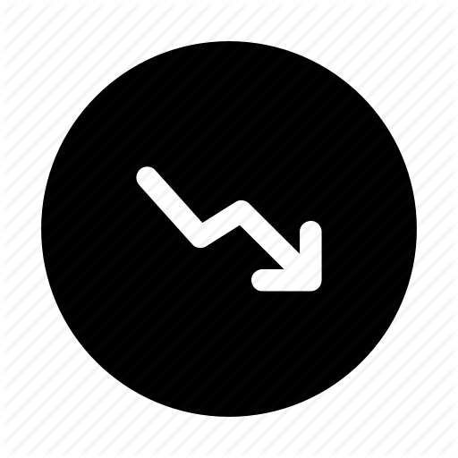Chart, Decrease, Down, Finance, Graph, Loss Icon