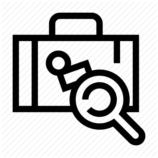 Baggage, Lost, Luggage, Search, Suitcase Icon