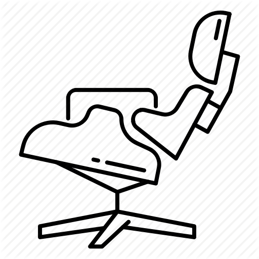 Chair, Furniture, Interior Design, Lounge Chair Icon