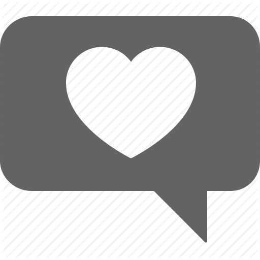 Chat, Communication, Heart, Love, Message, Text Icon