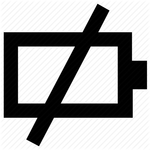 Battery, Empty, Low Battery, Mobile Battery Icon