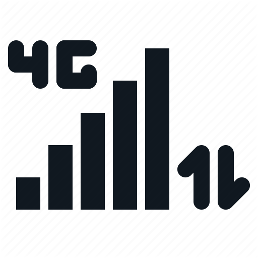 Bar, Data, Device, Lte, Signal, Signals, Transfer Icon
