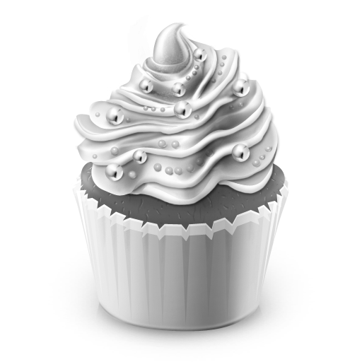 Cupcake Grey Icon