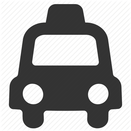 Automobile, Cab, Lyft, Taxi, Traffic, Transportation, Uber Icon