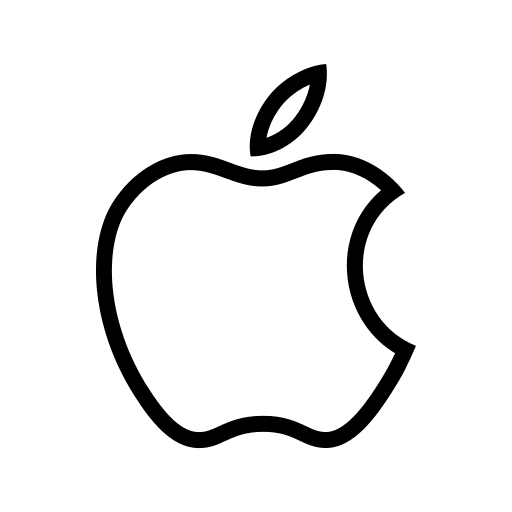 Social Apple Outline Icon Iconshow