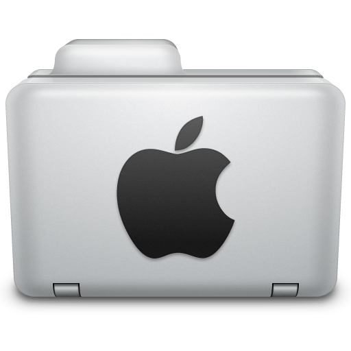 Noir Apple Folder Icon