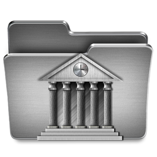 Library Mac Icon Steel System Iconset