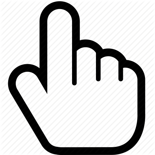 Business, Cursor, Finger, Hand, Line, Pointer, Selected Icon