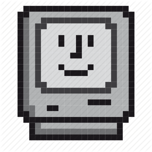 Mac Icons Pixelated Funny Cat Pushing Things Off Table