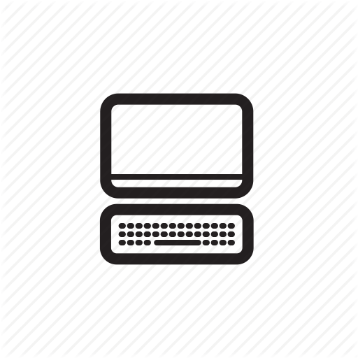 Computer, Keyboard, Mac, Monitor, Outline Icon