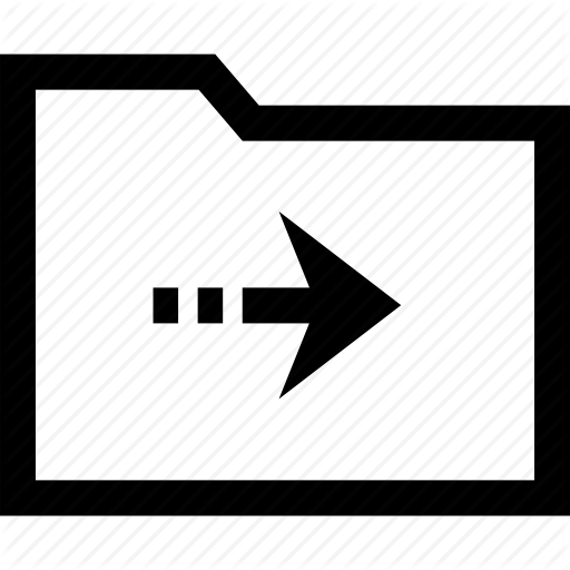 Arrow, Folder, Right Icon