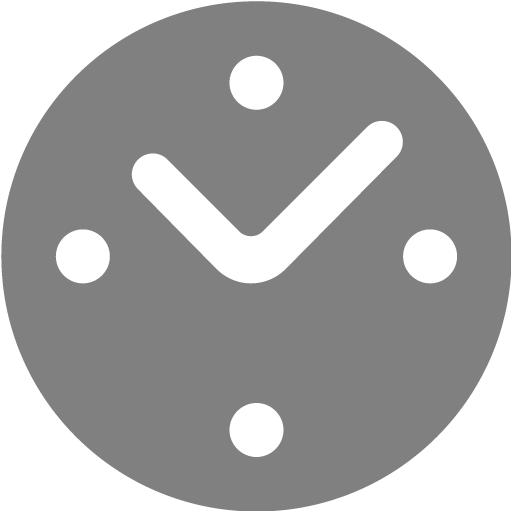 Gray Clock Icon
