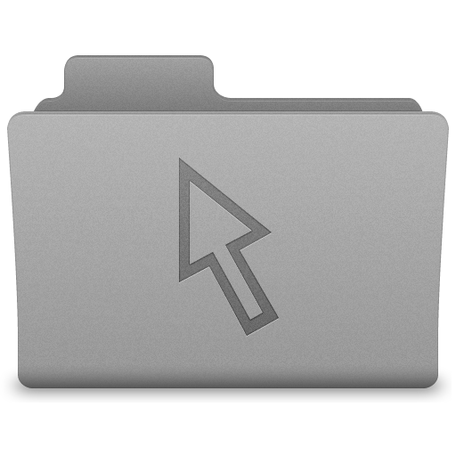 Grey Cursor Folder Icon