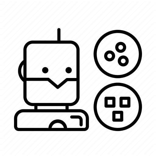 Artificial Intelligence, Bot, Clustering, Machine Learning Icon
