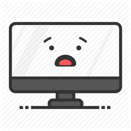 Computer, Desktop, Emoji, Mac, Monitor, Screen, Worried Icon