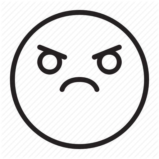 Angry, Emoji, Emoticon, Mad Icon