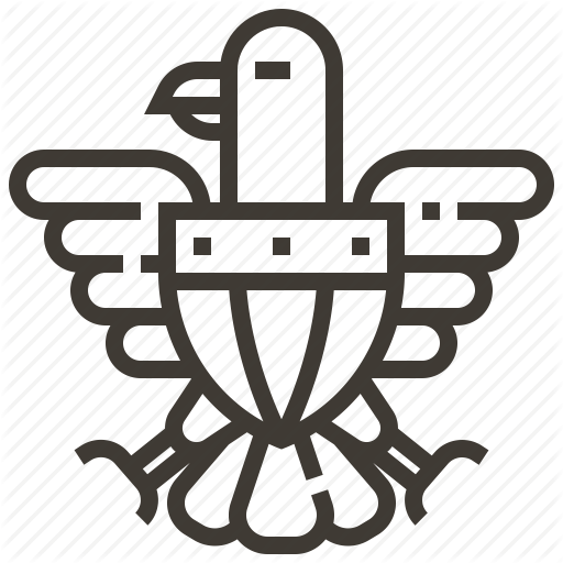 Bird, Crest, Eagle, United States Of America Icon