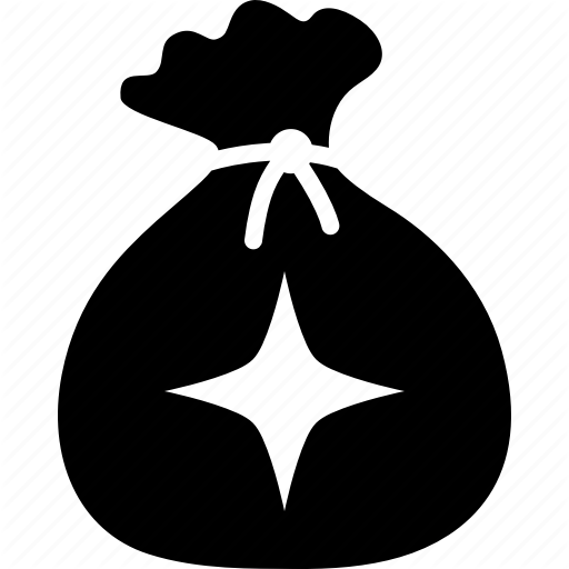 Bag, Container, Magic, Pouch, Powder, Sack, Tied Icon