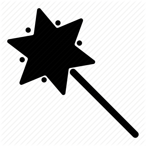 Magic Wand, Magic Wand Tool, Magician, Wizard Icon