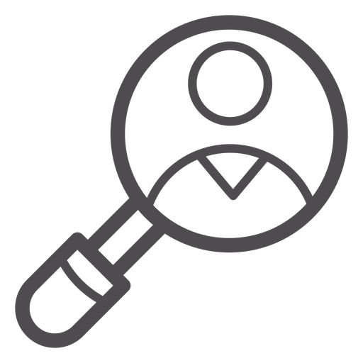 Medical Magnifying Glass Stroke Icon