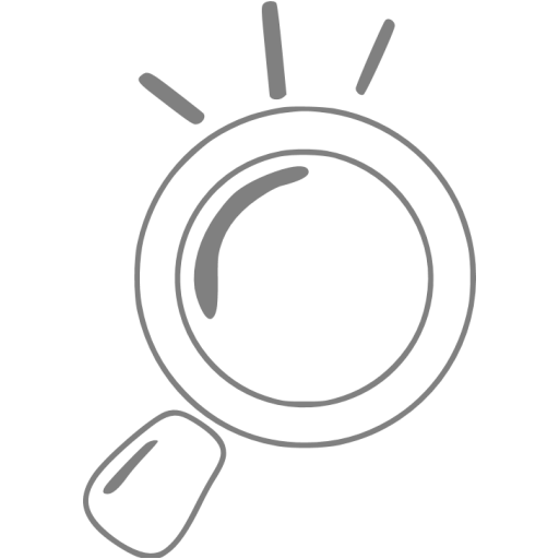 Gray Magnifying Glass Icon