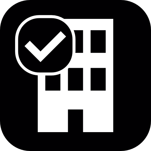 Infrastructure On Square Background With Check Mark Icons Free