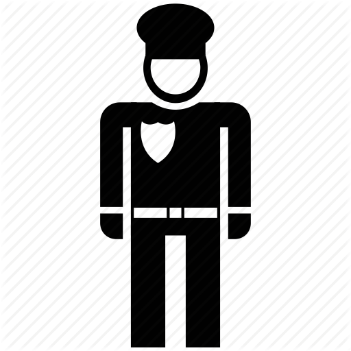 Army Officer, Avatar, Captain, General, Major, Silhouette Icon