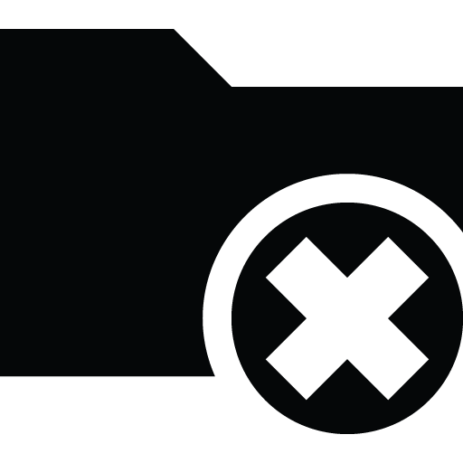 Folder Remove Icon
