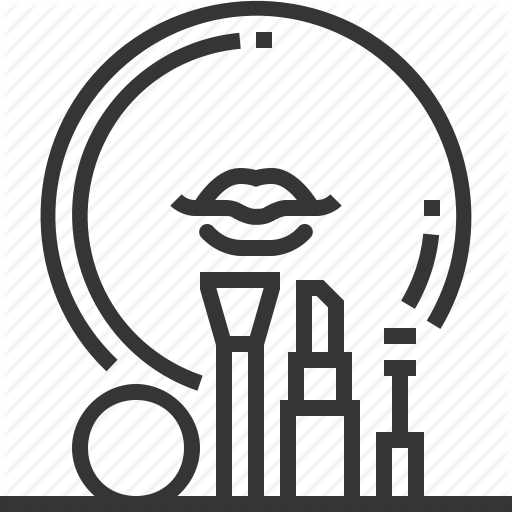 Brow, Cosmetics, Face Blusher, Lips, Lipstick, Make Up, Mirror Icon