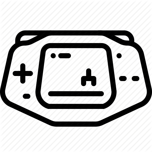 Advance, Gameboy, Nintendo, Outline, Portable, Retro, Tech Icon