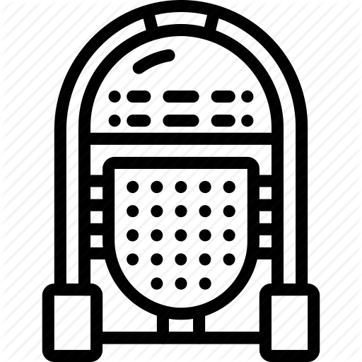 Audio, Jukebox, Music, Outline, Retro, Tech Icon