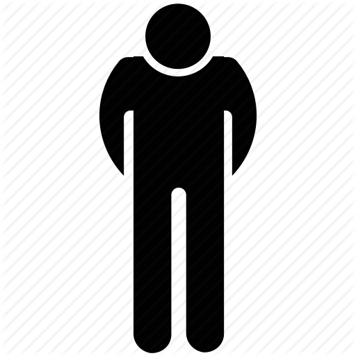 Man Standing, Men Silhouette, Person Bow, Thinking, Worried Man Icon